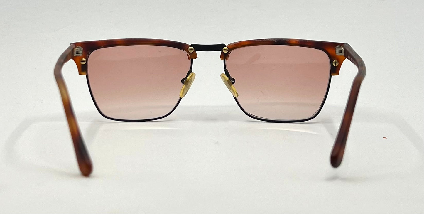 MODO Mod.150 Vintage Tortoise Browline Sunglasses-Unworn-New Customs