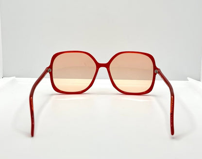 Anglo American Eyewear MOD. 11560X 20 – Red Oversized Sunglasses-Deadstock – All Original – Made in England