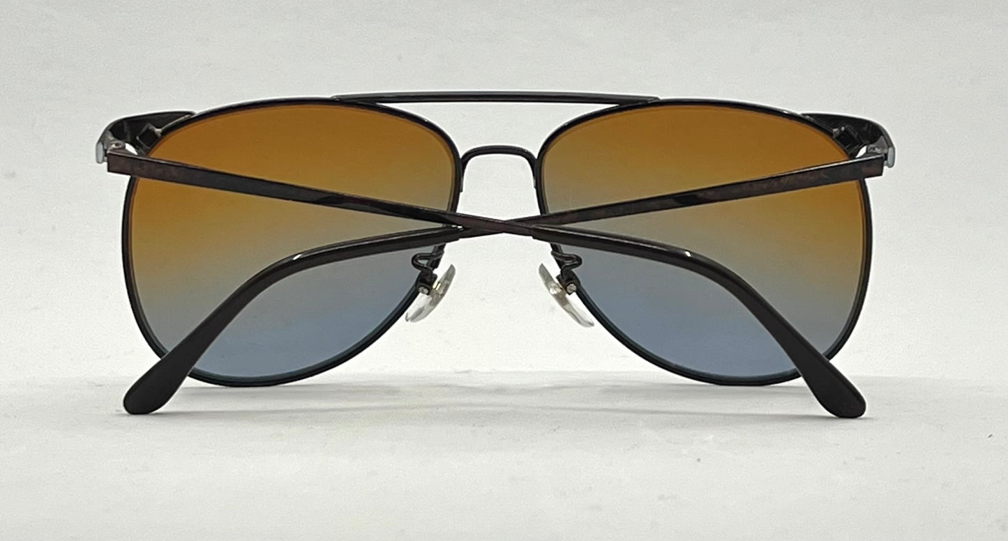 Tura MOD 278 Vintage Deadstock Japan Aviator-New Gradient Tinted Custom Lenses