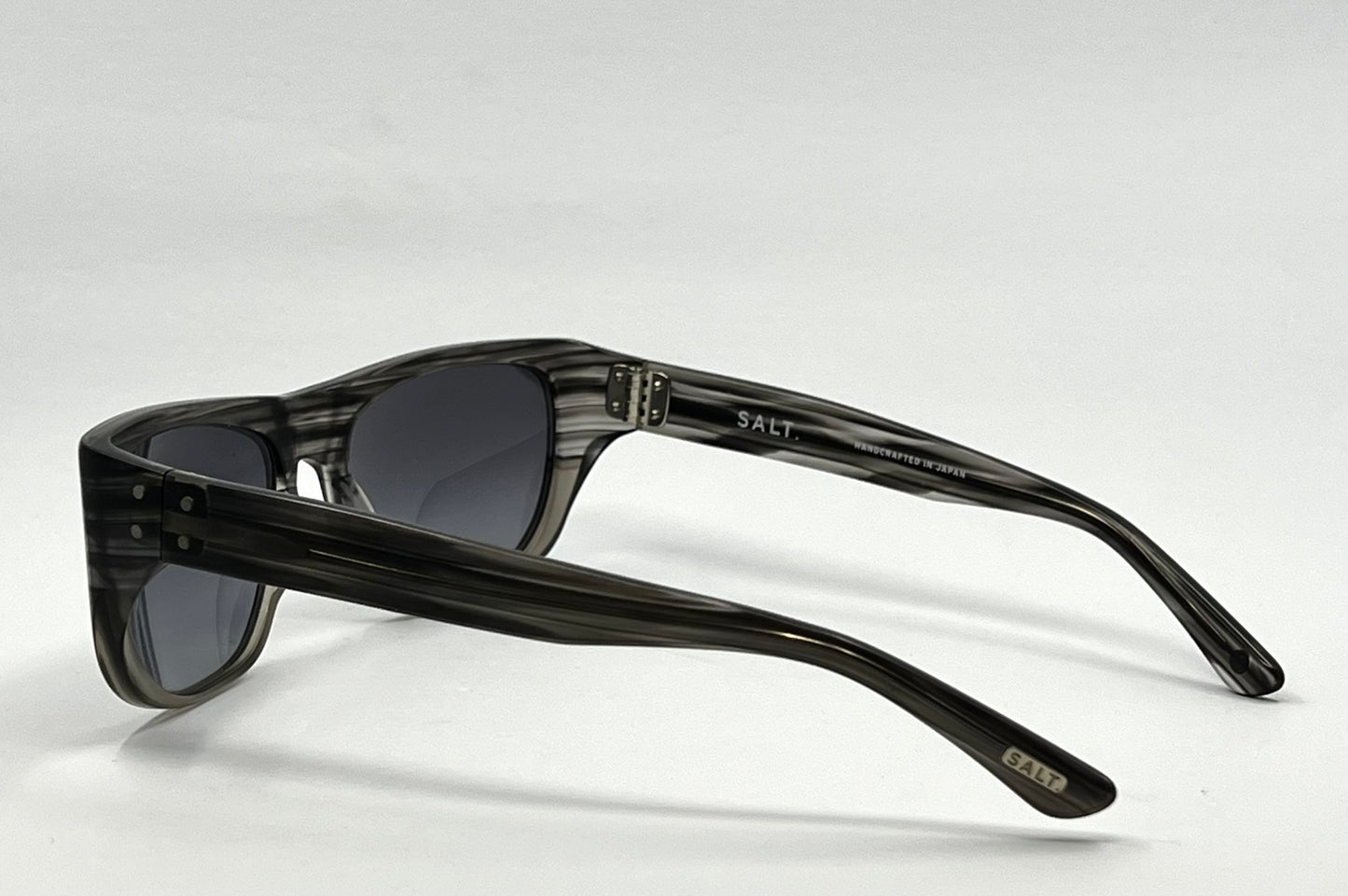 SALT. Polarized Sunglasses- Striated Grey Acetate-Japan-Unworn/Deadstock