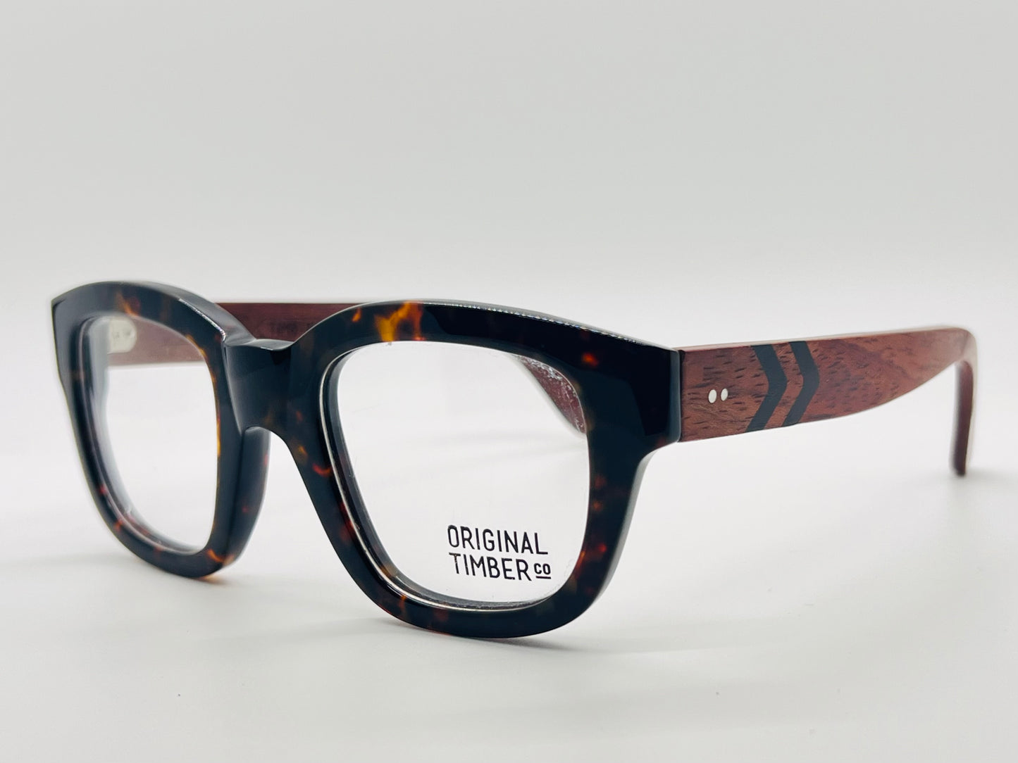 Original Timber Co. San Francisco Eyeglass Frames-Model: B-15000
Y2K Deadstock-Genuine Wood Temples