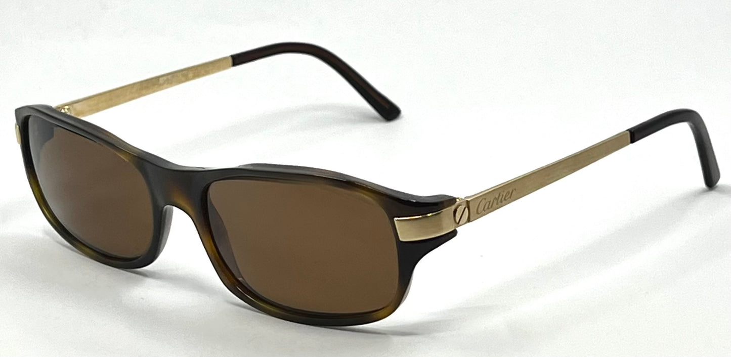 Cartier Paris VINTAGE Sunglasses France Tortoise Gold Zeiss Polarized Deadstock