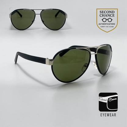 Belstaff Howard Hughes Series BS 30-Vintage Aviator Sunglasses-Unworn Deadstock/Full Kit