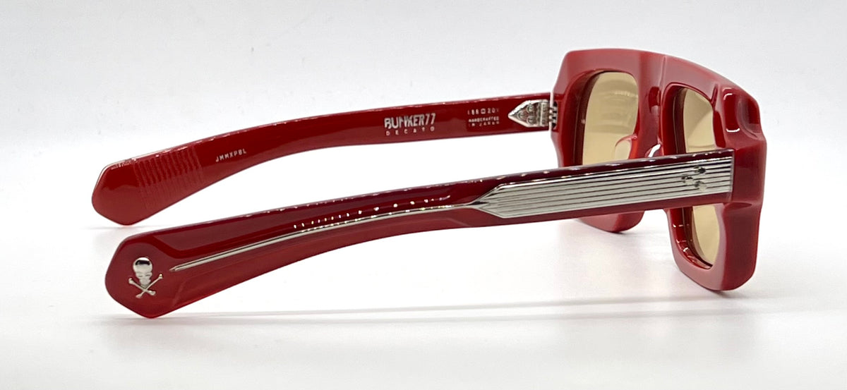 Jacques Marie Mage Decato Vermillion Bunker77 Sunglasses LTD 25 Unworn Full Kit