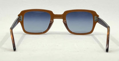 USS 46-24 VINTAGE Military Frames-New Gradient Blue Second Chance Customs Lenses