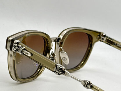 Chrome Hearts Duck Butter ARVISS Olive Crystal Zeiss Polarized Full Kit Unworn Japan
