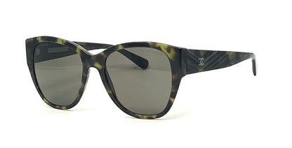 Chanel 5412 CC Logo Tortoise Sunglasses 54-19 Italy Gradient Lens Unworn