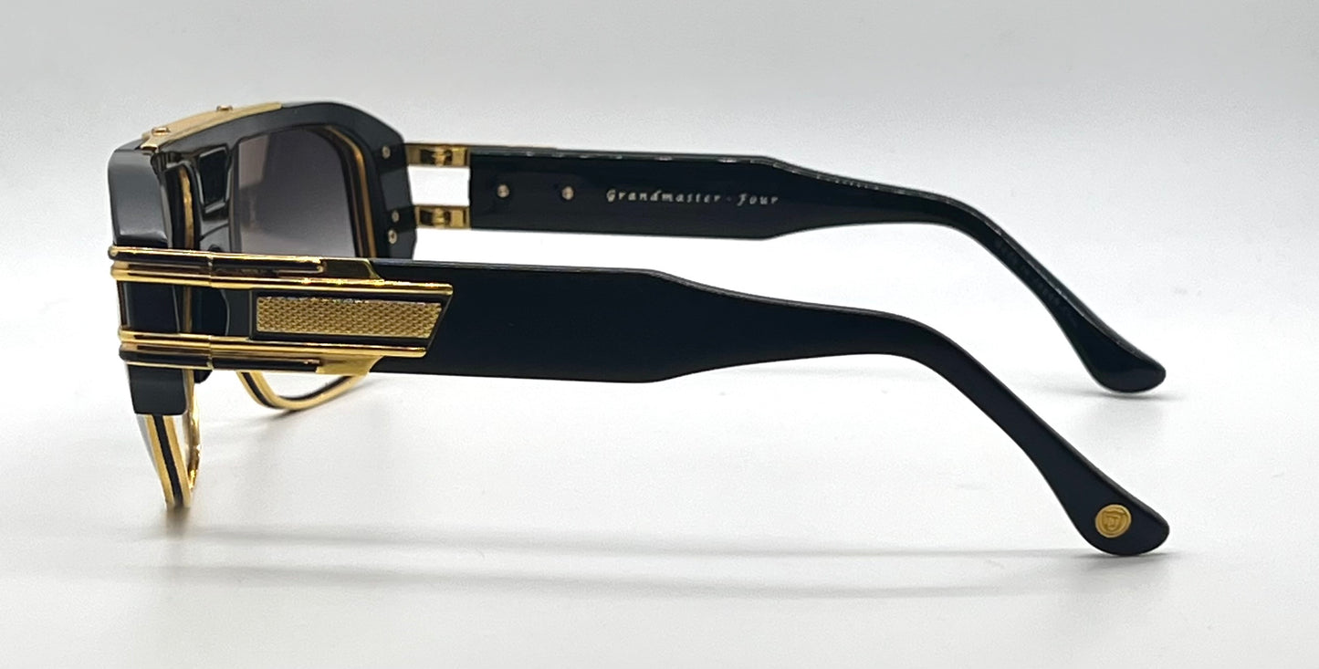 DITA Grandmaster Four DRX-2060 Black Gold Sunglasses Full Kit