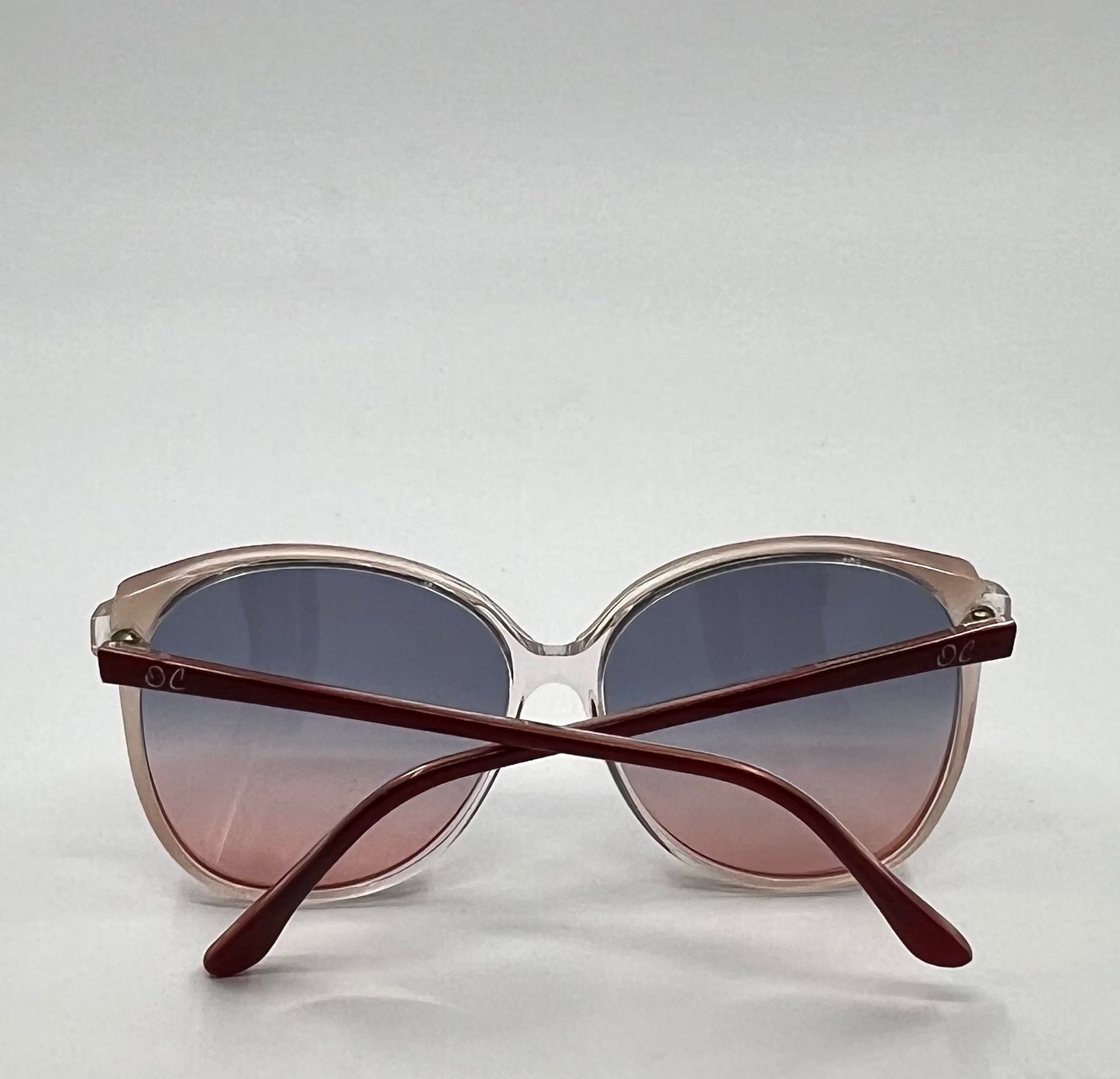 Oleg Cassin 780 Vintage Sunglasses w/New Blue/Rose Gradient Custom Tinted Lenses-Unworn-140mm