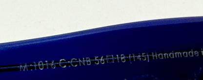Cutler and Gross M1016 CNB Sunglasses w/New Solid Soft Plum/Purple Tint Custom Lenses-Rare Blue-56mm-Handmade in Italy