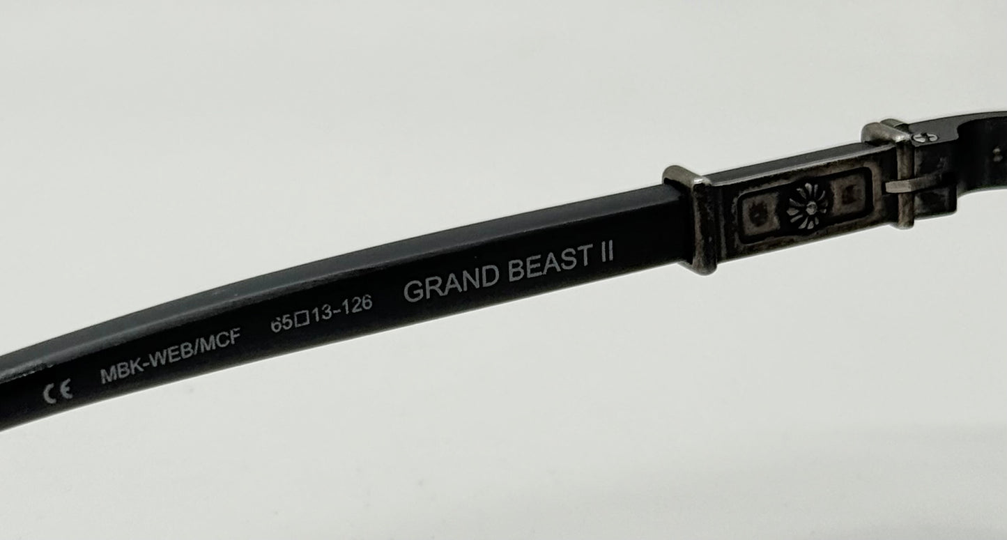 Chrome Hearts Grand Beast II Sunglasses – Frost Mirror Lenses – Full Kit – Rare