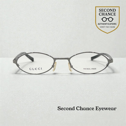 Gucci GG 1668 B36 Oval Optical Frames-Y2K VINTAGE-Unworn-Italy-49mm