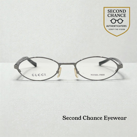 Gucci GG 1668 B36 Oval Optical Frames-Y2K VINTAGE-Unworn-Italy-49mm