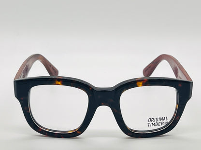 Original Timber Co. San Francisco Eyeglass Frames-Model: B-15000
Y2K Deadstock-Genuine Wood Temples