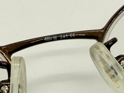 GUCCI GG 2660 7PR Y2K Vintage Half-Rim Oval Optical Frames – Italy