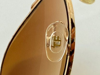 Tom Ford FT0144 77F Shelby Bond Sunglasses – Full Kit – Gold – Deadstock