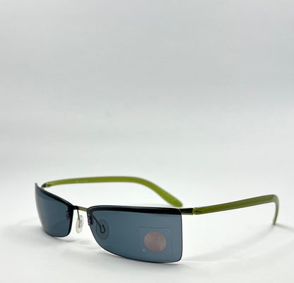 Silhouette 2131 Vintage Sunglasses- Y2K Deadstock Rimless w/Green Temples-Austria