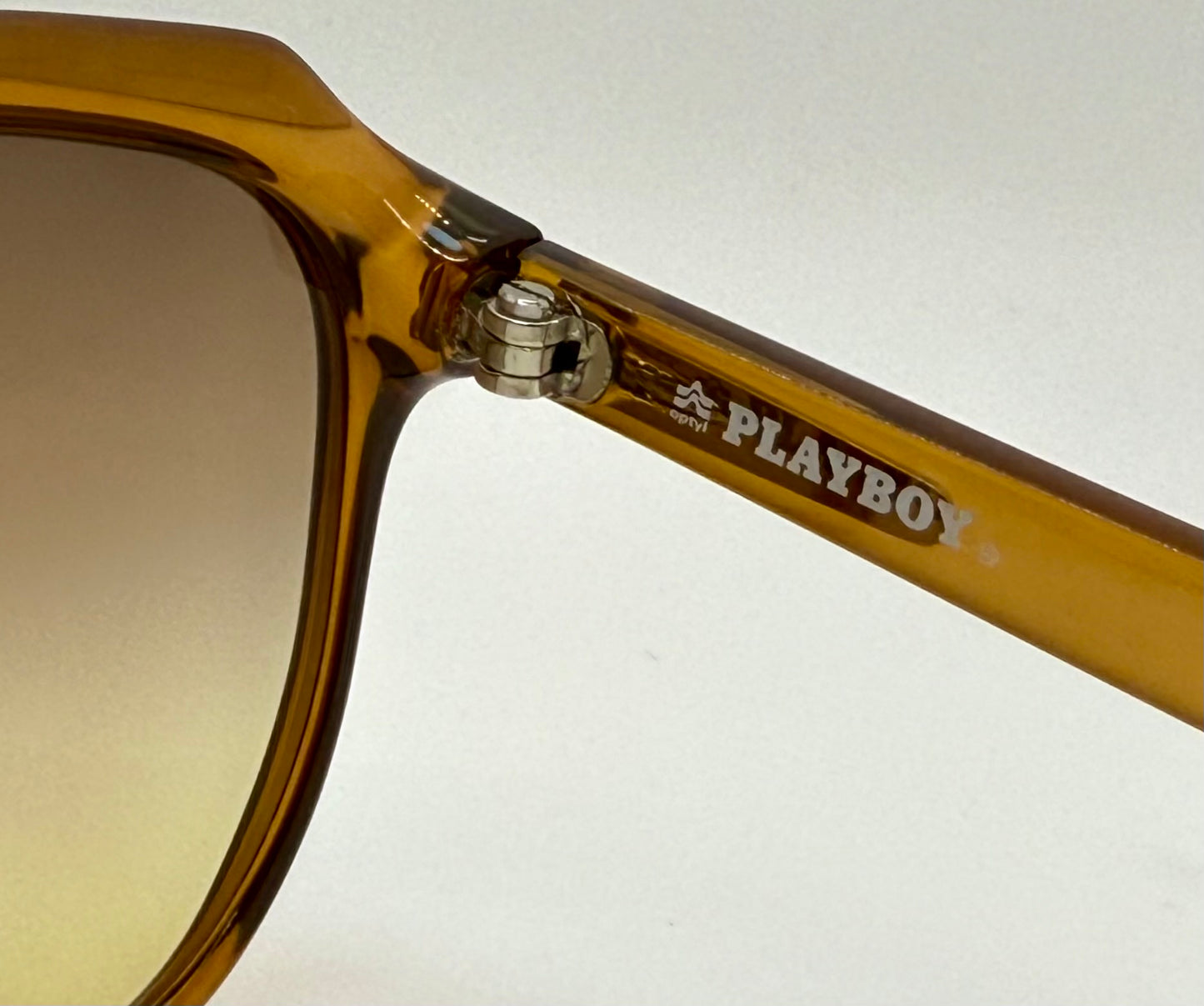 Vintage Playboy 4655 10-Deadstock Austrian Aviators with Custom Berko’s Designs Gradient Brown to Persimmon Lenses