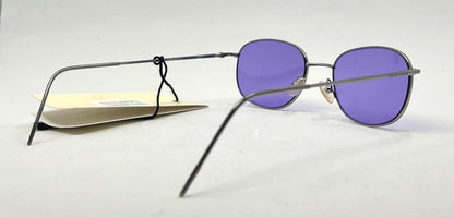 Giorgio Armani GA 22 6LB Y2k Vintage Sunglasses-New Solid Purple Custom Lenses