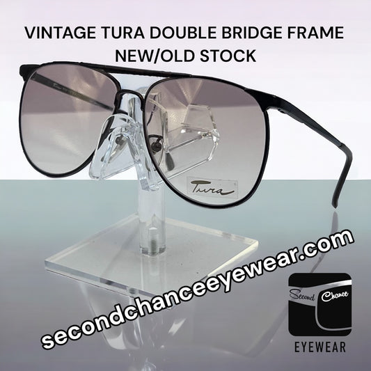 VINTAGE TURA FRAMES-Mod. 278-NEW/OLD STOCK-1970’s Era Double Bridge Look-Japan