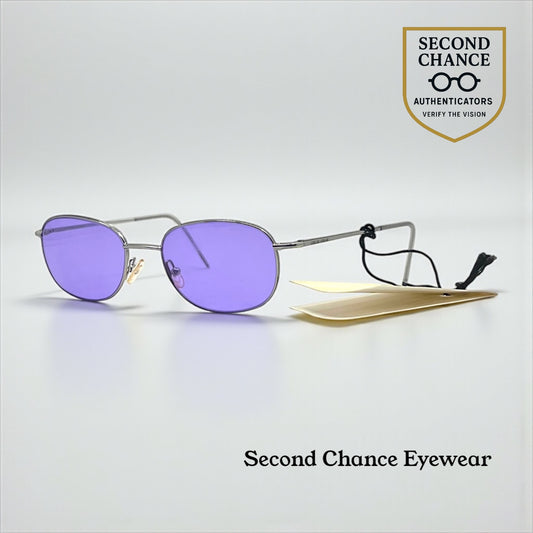 Giorgio Armani GA 22 6LB Y2k Vintage Sunglasses-New Solid Purple Custom Lenses