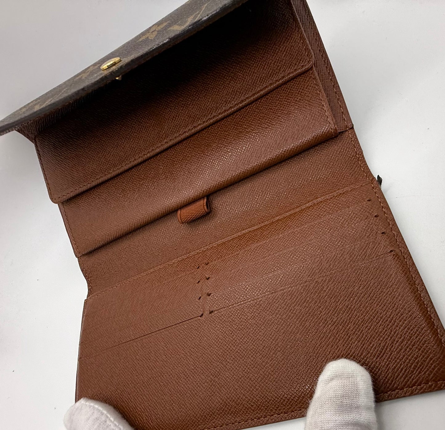 Louis Vuitton Vintage Monogram Long Wallet Clutch Brown-Authentic-France