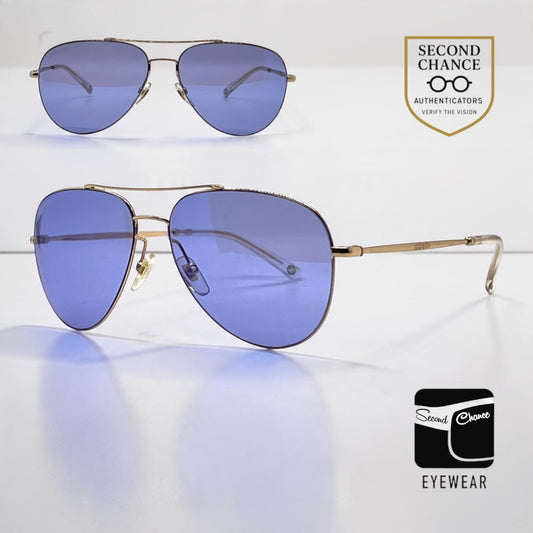 Gucci GG 2245/S DDB35 Gold Lilac Mirror Aviator Sunglasses-Unworn-Full Kit-Italy