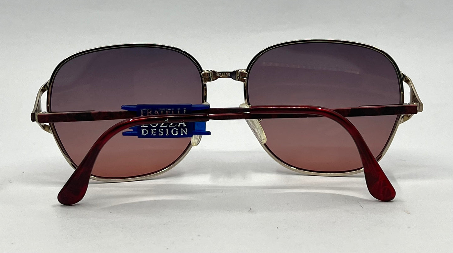 Fratelli Lozza BLISS Redwood Sunglasses-New Smokey Rose Custom Gradient Lenses