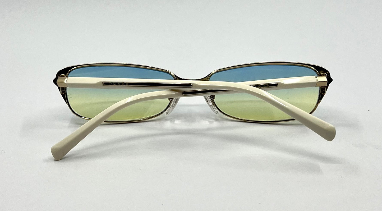 Prada Vpr 54O Deadstock Vintage Sunglasses W|New Gradient Custom Tinted Lenses