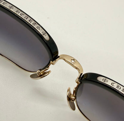 Chrome Hearts SLUNTRADICTION - Gold Sunglasses Zeiss Lenses Japan Authentic