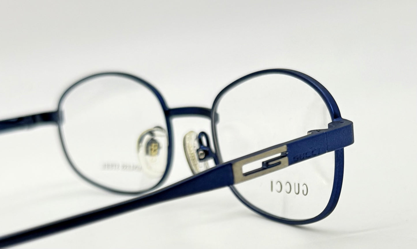 GUCCI GG1636 6XG-Blue Oval Optical Frames VINTAGE-Unworn-50mm