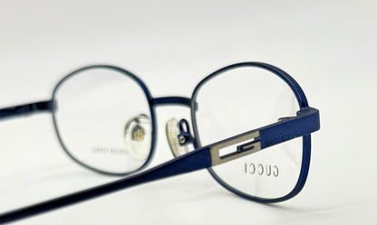 GUCCI GG1636 6XG-Blue Oval Optical Frames VINTAGE-Unworn-50mm