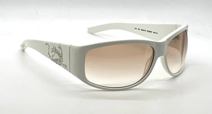 Diesel DS0046/S VINTAGE Y2K White Crystal Sunglasses-Unworn/NOS Made in Italy 64mm