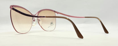 Logo Paris Nylon 304 Vintage Sunglasses Pink Gradient Unworn Deadstock 53