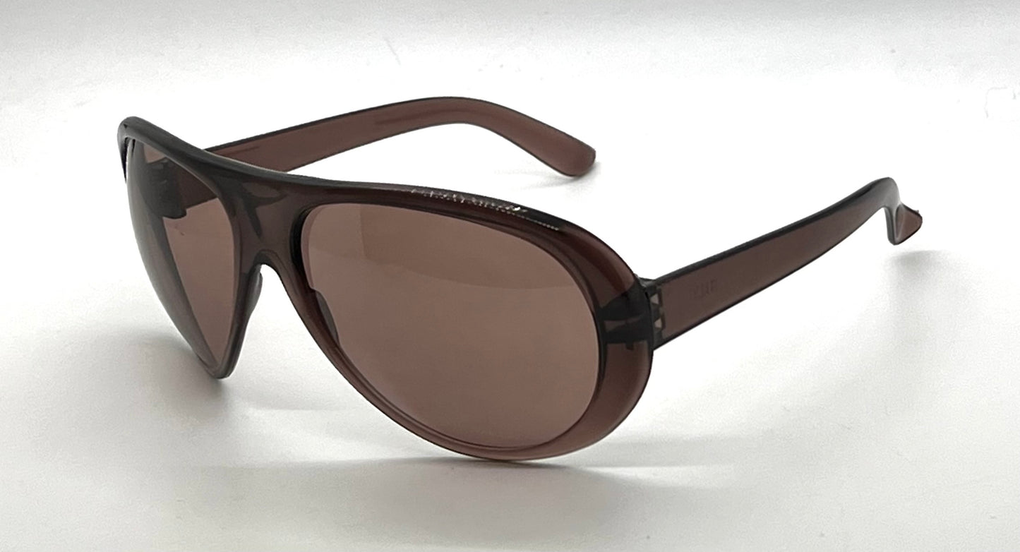 NISOL Vintage Italian Aviator Sunglasses Brown Collectors-Rare