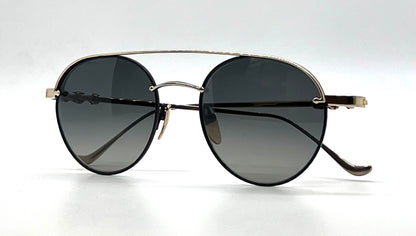 Chrome Hearts Bubba-A Black Gold Titanium ZEISS Aviator Sunglasses Case Cloth Japan