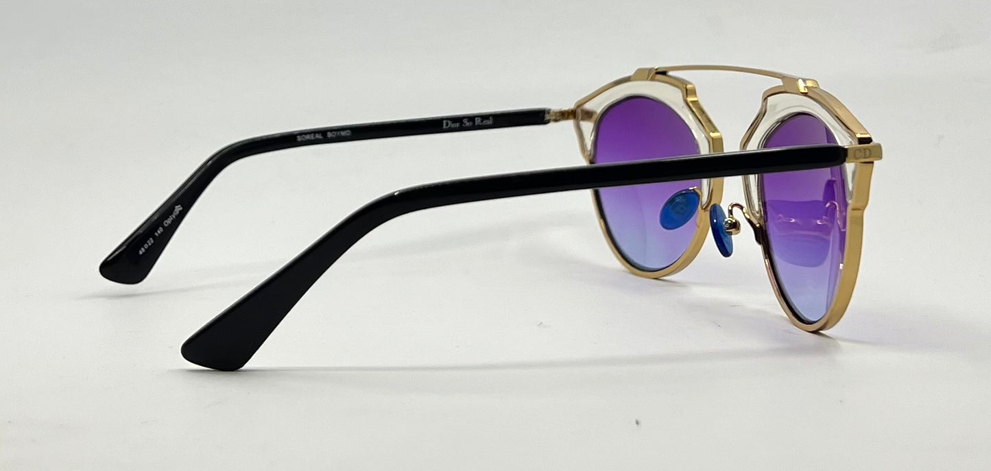 Christian Dior SO Real Sunglasses-New Gradient Purple Custom Lenses-Unworn
