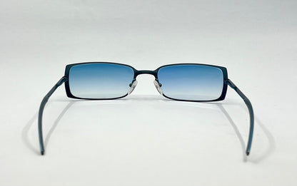 Christian Dior CD 3601 58U Metallic Blue Vintage Sunglasses w/New/Custom Gradient Lenses