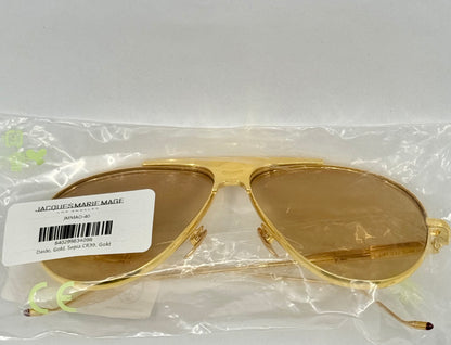 Jacques Marie Mage DAIDO in GOLD Sunglasses-Ltd 500 Full Kit-Japan-UNWORN