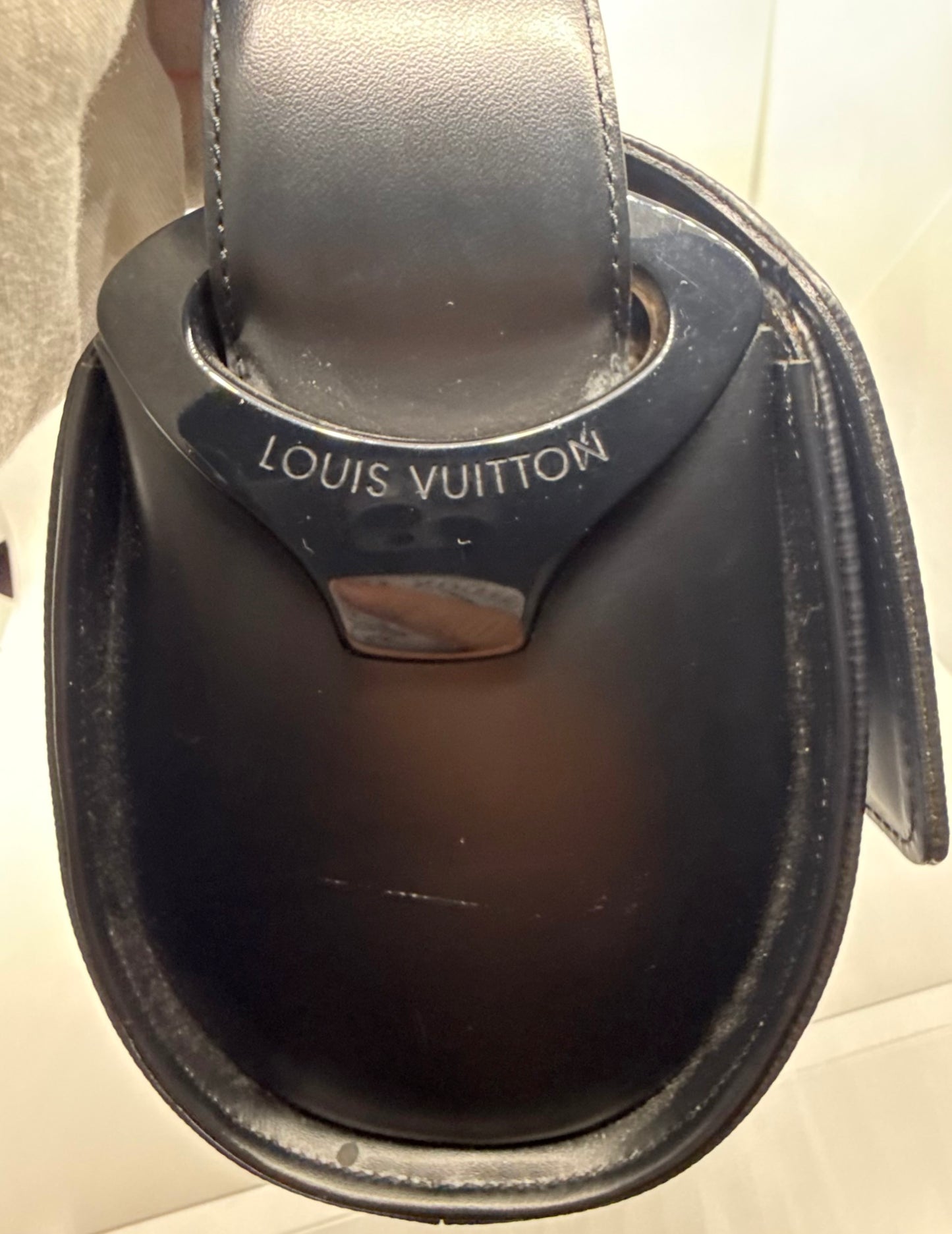 Louis Vuitton VINTAGE Epi Leather Black Camera Shoulder Bag France