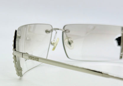Versace N29/H 030/539 VINTAGE Rimless Shield Sunglasses-Deadstock/Collectible -UNWORN-Italy