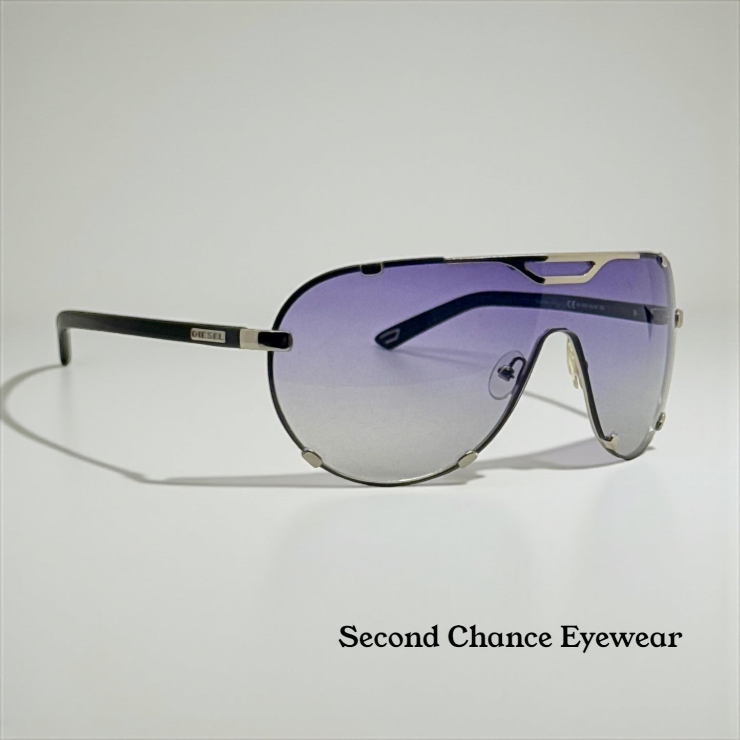 Diesel DS0071 84JVK Shield Sunglasses-Unworn Deadstock-Full Kit