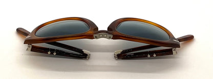 Persol 714SM Steve McQueen Light Havana Blue Sunglasses Unworn Case Made Italy