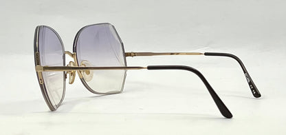 THIRA 62 Vintage 70s Frame-Rimless Geometric Sunglasses-Unworn-France