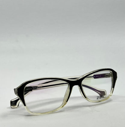 Zen Barcelona Z357b C.1 Eyeglass Frames 55-16 Black/Clear – New, Full Kit
