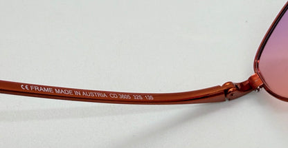 Christian Dior CD3605 32S Y2K Red Oval Sunglasses w/Custom Sunset Gradient Lenses