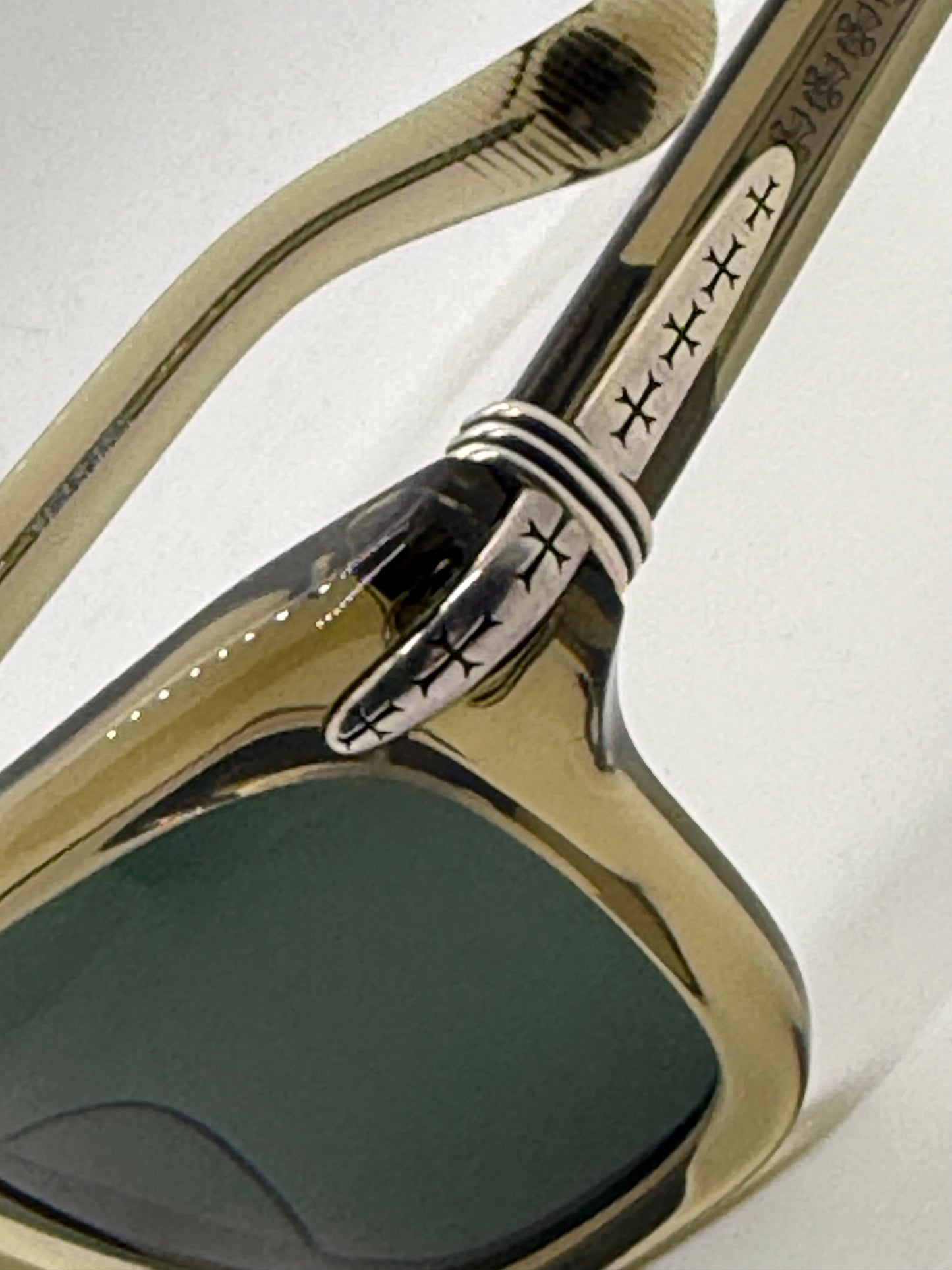 Chrome Hearts TRYPOLEAGAIN Army Green Sunglasses 52-20-146 Unworn Full Kit ZEISS Japan