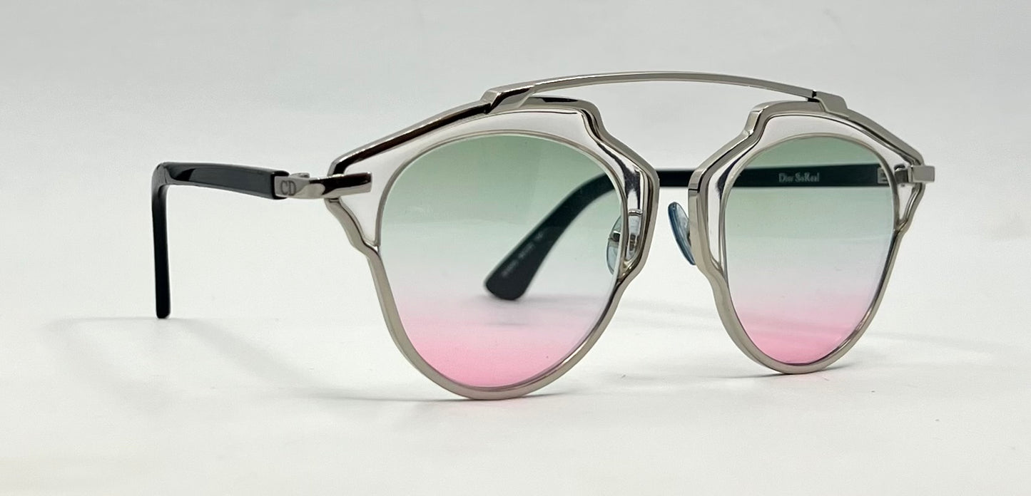 Christian Dior SO Real Sunglasses-New Gradient Second Chance Customs Lenses-Unworn