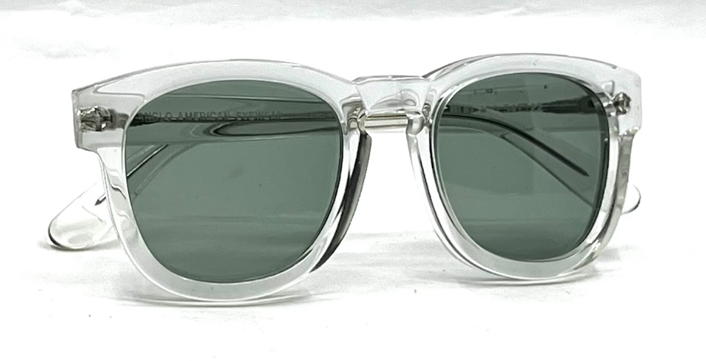 Anglo American MOD-230 Crystal Sunglasses-New Custom Lenses-Unworn