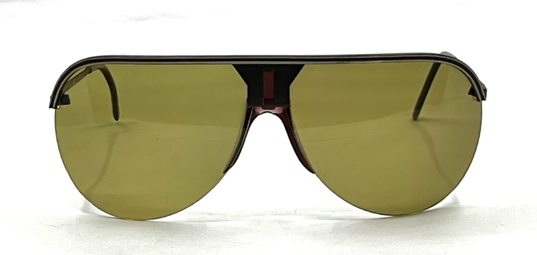 Avanti LTD6-Vintage Shield Aviator Sunglasses Italy Unworn/Green Lens 62mm